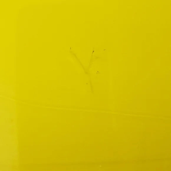 🌞SOLD🌞 Glassybaby Yellow Hand Blown Glass Candle Votive Pre Triskelion #2 - Picture 11 of 13